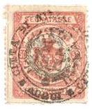 Marca da Bollo del Comune di 1) MARCHE GENERICHE 1)REGNO su Carta Bianca Sottile di dimensioni 25 x 29,5 mm