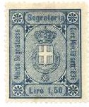 Marca da Bollo del Comune di 1) MARCHE GENERICHE 1)REGNO su Carta Bianca Sottile di dimensioni 25,5 x 31 mm