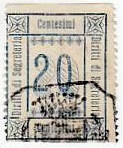 Marca da Bollo del Comune di 1) MARCHE GENERICHE 1)REGNO su Carta Bianca di dimensioni 25 x 31 mm
