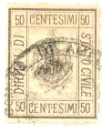 Marca da Bollo del Comune di 1) MARCHE GENERICHE 1)REGNO su Carta Bianca di dimensioni 23,5 x 30 mm