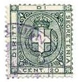 Marca da Bollo del Comune di 1) MARCHE GENERICHE 1)REGNO su Carta Bianca di dimensioni 22 x 25 mm