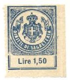 Marca da Bollo del Comune di 1) MARCHE GENERICHE 1)REGNO su Carta Bianca Sottile di dimensioni 24 x 31 mm