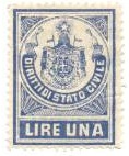Marca da Bollo del Comune di 1) MARCHE GENERICHE 1)REGNO su Carta Bianca Sottile di dimensioni 22,5 x 29,5 mm