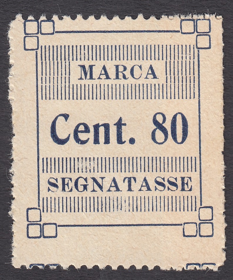 Marca da Bollo del Comune di 1) MARCHE GENERICHE 1)REGNO su Carta Bianca di dimensioni 26,5 x 31 mm