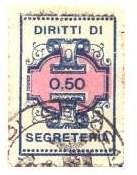 Marca da Bollo del Comune di 1) MARCHE GENERICHE 1)REGNO su Carta Bianca di dimensioni 23,5 x 35 mm