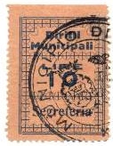 Marca da Bollo del Comune di 1) MARCHE GENERICHE 1)REGNO su Carta arancione di dimensioni 24 x 33 mm