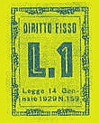 Marca da Bollo del Comune di 1) MARCHE GENERICHE 1)REGNO su Carta Bianca di dimensioni 21 x 31 mm