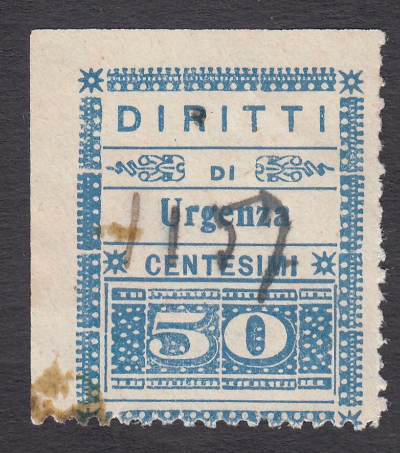 Marca da Bollo del Comune di 1) MARCHE GENERICHE 1)REGNO su Carta Bianca di dimensioni 23 x 29 mm
