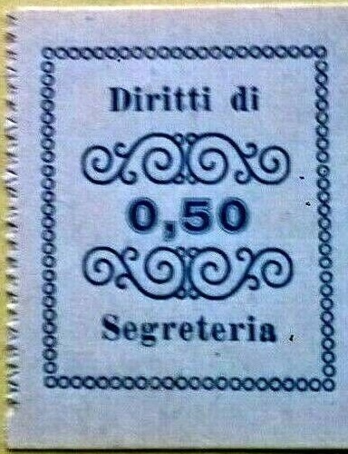 Marca da Bollo del Comune di 1) MARCHE GENERICHE 1)REGNO su Carta Bianca di dimensioni 24 x 28 mm