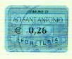 Marca da Bollo del Comune di ACI SANT´ANTONIO su Carta Colorata di dimensioni 21,5 x 16 mm