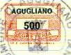 Marca da Bollo del Comune di AGUGLIANO su Carta Bianca di dimensioni 19 x 14 mm