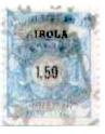 Marca da Bollo del Comune di AIROLA su Carta Bianca di dimensioni 19 x 25 mm
