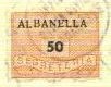 Marca da Bollo del Comune di ALBANELLA su Carta Bianca di dimensioni 19 x 14 mm