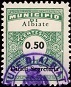 Marca da Bollo del Comune di ALBIATE su Carta Bianca di dimensioni 22 x 29 mm