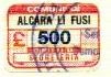Marca da Bollo del Comune di ALCARA LI FUSI su Carta Bianca di dimensioni 20 x 14 mm