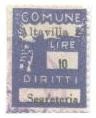 Marca da Bollo del Comune di ALTAVILLA IRPINA su Carta Bianca di dimensioni 19 x 25 mm