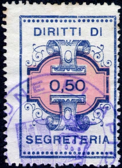 Marca da Bollo del Comune di APICE su Carta Bianca di dimensioni 23,5 x 35 mm