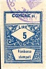 Marca da Bollo del Comune di ARNAD (ARNAZ) su Carta Bianca di dimensioni 22 x 28 mm