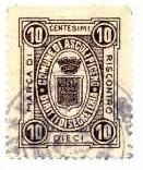 Marca da Bollo del Comune di ASCOLI PICENO su Carta Bianca Sottile di dimensioni 22,5 x 29 mm
