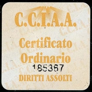 Marca da Bollo del Comune di ASCOLI PICENO su Carta Bianca di dimensioni 22 x 23 mm