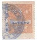 Marca da Bollo del Comune di ATESSA su Carta Bianca di dimensioni 25 x 30 mm
