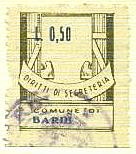 Marca da Bollo del Comune di BARDI su Carta Bianca di dimensioni 23 x 29 mm