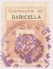 Marca da Bollo del Comune di BARICELLA su Carta Bianca di dimensioni 19,5 x 28,5 mm