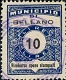 Marca da Bollo del Comune di BELLANO su Carta Bianca Sottile di dimensioni 22,5 x 29 mm