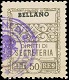 Marca da Bollo del Comune di BELLANO su Carta Bianca di dimensioni 22 x 25 mm
