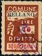 Marca da Bollo del Comune di BELLANO su Carta Bianca Sottile di dimensioni 18,5 x 26 mm