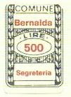 Marca da Bollo del Comune di BERNALDA su Carta Bianca di dimensioni 20 x 30 mm