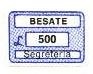 Marca da Bollo del Comune di BESATE su Carta Bianca di dimensioni 18,5 x 12,5 mm