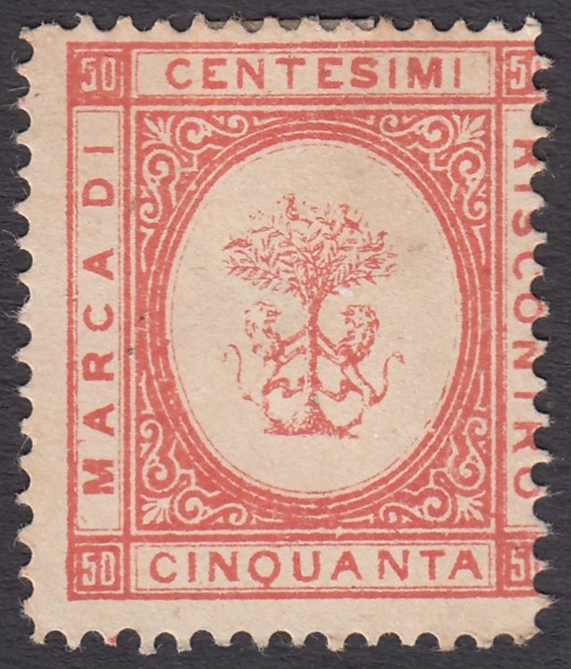Marca da Bollo del Comune di BITONTO su Carta Bianca Sottile di dimensioni 22 x 25 mm