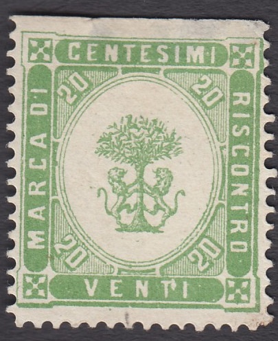 Marca da Bollo del Comune di BITONTO su Carta Bianca Sottile di dimensioni 22 x 25 mm