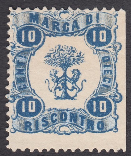 Marca da Bollo del Comune di BITONTO su Carta Bianca Sottile di dimensioni 22,5 x 25 mm