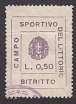 Marca da Bollo del Comune di BITRITTO su Carta Bianca di dimensioni 25 x 33 mm