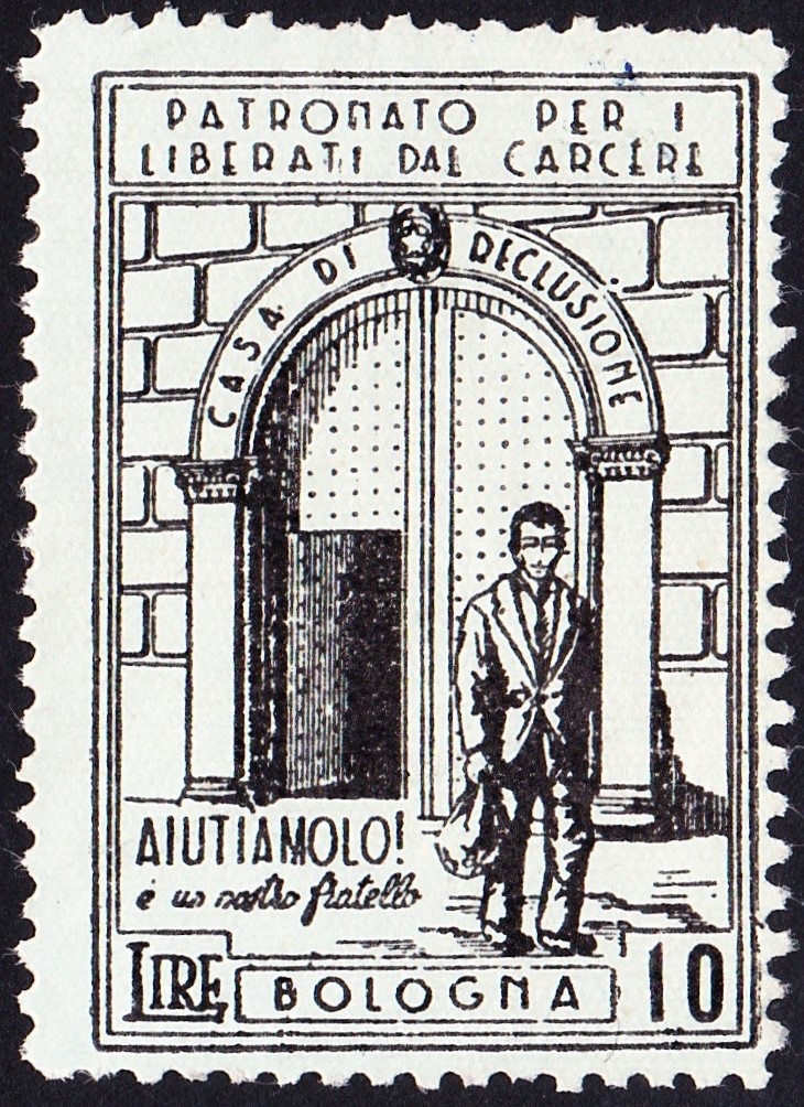 Marca da Bollo del Comune di BOLOGNA su Carta Bianca di dimensioni 22 x 32 mm