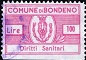 Marca da Bollo del Comune di BONDENO su Carta Bianca di dimensioni 30 x 19,5 mm