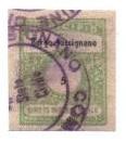 Marca da Bollo del Comune di BORGO TOSSIGNANO su Carta Bianca di dimensioni 20 x 25 mm