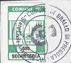 Marca da Bollo del Comune di BRALLO DI PREGOLA su Carta Bianca di dimensioni 17,5 x 25,5 mm