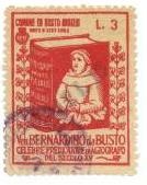 Marca da Bollo del Comune di BUSTO ARSIZIO su Carta Bianca di dimensioni 26 x 35 mm