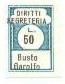 Marca da Bollo del Comune di BUSTO GAROLFO su Carta Bianca di dimensioni 11 x 16,5 mm