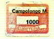 Marca da Bollo del Comune di CAMPOLONGO MAGGIORE su Carta Bianca di dimensioni 19,5 x 13,5 mm