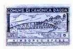 Marca da Bollo del Comune di CANONICA D´ADDA su Carta Bianca di dimensioni 39 x 20 mm