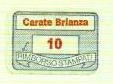 Marca da Bollo del Comune di CARATE BRIANZA su Carta Bianca di dimensioni 20 x 14 mm