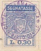 Marca da Bollo del Comune di CARMAGNOLA su Carta Bianca di dimensioni 25,5 x 35,5 mm