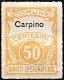 Marca da Bollo del Comune di CARPIANO su Carta Bianca Sottile di dimensioni 22,5 x 29 mm