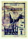 Marca da Bollo del Comune di CASALBORDINO su Carta Bianca Sottile di dimensioni 21 X 32 mm