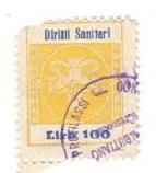 Marca da Bollo del Comune di CASALBUTTANO ED UNITI su Carta Bianca Sottile di dimensioni 20 x 26 mm