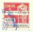 Marca da Bollo del Comune di CASNATE CON BERNATE su Carta Bianca di dimensioni 20 x 20 mm